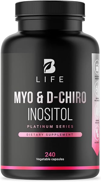 Myo-Inositol & D-Chiro Inositol by B Life - 240 Capsules | Made in USA | 40:1 Ratio | Vitamin B8 Supplement in Pakistan in Pakistan