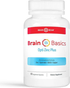 Brain Basics Opti Zinc Plus - Zinc Supplement with Quercetin, EGCG, and Copper. Immune Support Formula - 60 Tablets in Pakistan