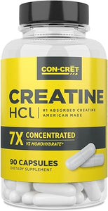 ProMera Sports CON-CRET Patented Creatine HCl Capsules, Stimulant-Free Workout Supplement for Energy, Strength, and Endurance, 90 Count in Pakistan