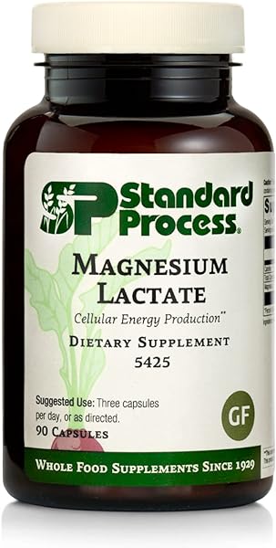 Standard Process Magnesium Lactate - Magnesium Lactate Supplement for Cell Energy, Muscle & Bone Support - Heart & Nervous System Support - Bioavailable & Absorbable Form of Magnesium - 90 Capsules in Pakistan in Pakistan