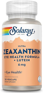 SOLARAY Ultra Zeaxanthin 6 mg | Eye Health & Macular Support Formula with Lutein, Bilberry & Blueberry | 30ct in Pakistan