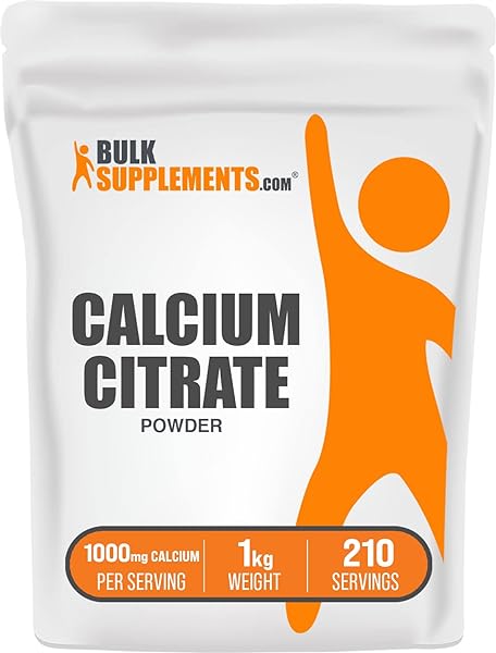 BulkSupplements.com Calcium Citrate Powder - Calcium Citrate Supplement, Calcium Citrate 1000mg - High Absorption, for Bone Health, 4760mg (1000mg Calcium) per Serving, 1kg (2.2 lbs) in Pakistan in Pakistan