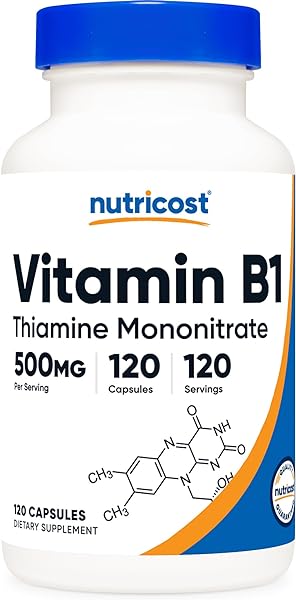 Nutricost Vitamin B1 (Thiamine) 500mg, 120 Ca in Pakistan