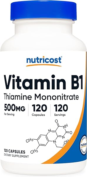 Nutricost Vitamin B1 (Thiamine) 500mg, 120 Capsules in Pakistan in Pakistan