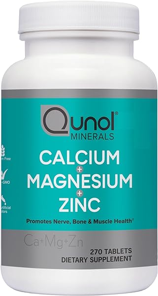 Qunol Calcium 3 in 1 Tablets with Calcium, Magnesium & Zinc for Immune Support, Bone, Nerve, and Muscle Health Supplement, 270 Count in Pakistan in Pakistan