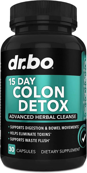 Colon Cleanser Detox for Weight Flush - 15 Day Intestinal Cleanse Pills & Probiotic - Fast Natural Laxative for Constipation Relief - Bowel Movement Supplements for Stomach Bloating, Gut Loss Support