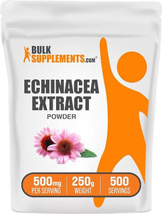 BULKSUPPLEMENTS.COM Echinacea Extract Powder - Echinacea Supplement - Herbal Supplement for Immune Support - Vegan & Gluten Free, 500mg per Serving, 250g (8.8 oz), Pack of 1 in Pakistan