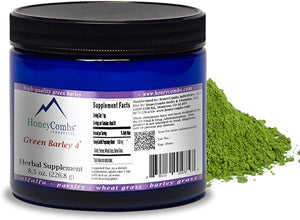 Green Barley 4 – Natural Chlorophyll - Superfood Greens and Chlorophyll Blend Powder Supplement – Nutrient Rich Organic Alfalfa, Barley Grass, Parsley & Wheat Grass Supplement, 8.5 Oz Powder in Pakistan