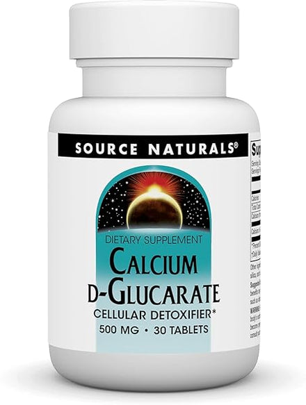 Source Naturals Calcium D-Glucarate 500mg Cellular Detoxifier - 30 Tablets in Pakistan