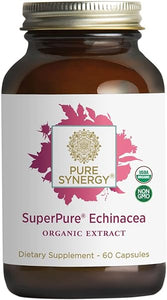 PURE SYNERGY SuperPure Echinacea Extract | 60 Capsules | USDA Organic | Non-GMO | Vegan | Triple Extract Echinacea Supplement in Pakistan
