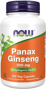 NOW Supplements, Panax Ginseng (Root) 500 mg, Adaptogenic Herb*, 250 Veg Capsules in Pakistan