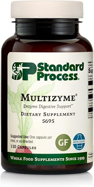 Standard Process Multizyme - Whole Food Pancreas Support, Pancreatin Digestive Enzymes, Digestive Health and Pancreatic Enzymes with Cellulase, Papain, Amylase, Lipase and More - 150 Capsules in Pakistan in Pakistan