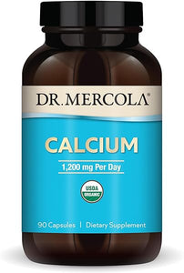 Dr. Mercola Organic Calcium, 30 Servings (90 Capsules), Dietary Supplement, 1200 mg Per Day, Supports Healthy Bones, Non-GMO, Certified USDA Organic in Pakistan
