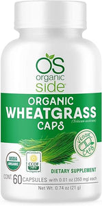 Organic Wheatgrass 60 Capsules - for Energy, Detox & Immunity Support - Certified USDA - Non GMO - Vegan in Pakistan