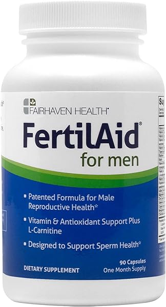 Fairhaven Health FertilAid for Men Prenatal Male Fertility Supplement | Count and Motility Support Pre-Conception Vitamin for Him | Complex Includes L-carnitine, Zinc, and Folate | 90 Capsules in Pakistan in Pakistan