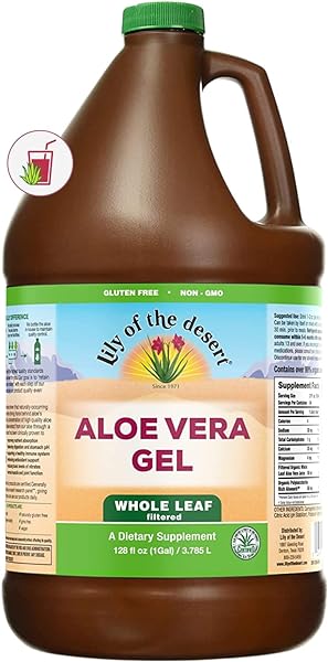 Lily of the Desert Aloe Vera Gel, Preservative Free - Whole Leaf Filtered Thicker Consistency Aloe Vera Drink with Natural Vitamins, Digestive Enzymes for Gut Health, Wellness, Glowing Skin, 128 Fl Oz in Pakistan in Pakistan