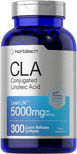 CLA Supplement | 300 Softgel Pills | Maximum Potency | Conjugated Lineolic Acid from Safflower Oil | Non-GMO, Gluten Free | by Horbaach in Pakistan