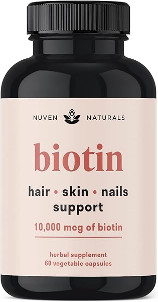 Hair Vitamins - Biotin 10000mcg with Vitamins & Adaptogens for Hair Growth, Hair Care, Hair Skin and Nails, Hair Skin and Nails Vitamins, Biotin Supplement, Hair Growth Vitamins, Biotin - 60 Capsules in Pakistan