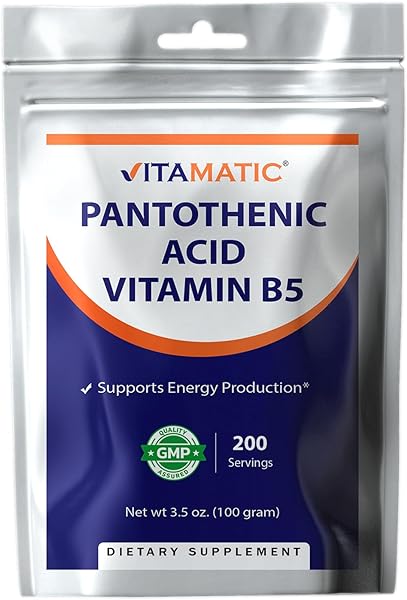 Vitamatic Pantothenic Acid Pure Powder 500 mg in Pakistan