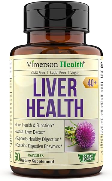 Liver Cleanse Detox & Repair 40+, 4:1 Artichoke Extract Liver Health Formula for Liver Detox - Liver Supplement with 50% Silymarin Milk Thistle Extract, Dandelion & Digestive Enzymes for Liver Support in Pakistan
