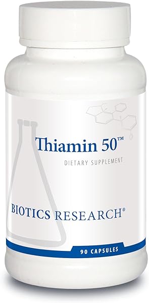 BIOTICS Research Thiamin 50™ – High Potency Vitamin B1, 50 mg, Energy Production, Metabolic Support, Cardiovascular Health, Brain Health. 90 Capsules in Pakistan