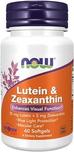 NOW Supplements, Lutein & Zeaxanthin with 25 mg Lutein and 5 mg Zeaxanthin, 60 Softgels in Pakistan
