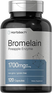 Bromelain 1700 mg | 120 Capsules | Supports Digestive Health | Pineapple Enzyme Supplement | Non-GMO, Gluten Free | by Horbaach in Pakistan