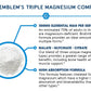 BioEmblem Triple Magnesium Complex | 300mg of Magnesium Glycinate, Malate, & Citrate for Muscles, Nerves, & Energy | High Absorption | Vegan, Non-GMO | 90 Capsules