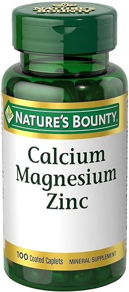 Nature's Bounty Calcium Magnesium & Zinc Caplets, Immune & Supporting Bone Health, 100 Count in Pakistan