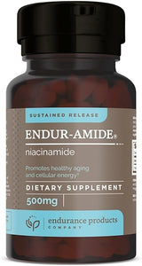 NAD+ Niacinamide B3, Endur-Amide 500mg Sustained Release Flush-Free for Optimal Absorption, Promoting Healthy Cellular Repair & Energy Metabolism - 200 Tablets in Pakistan