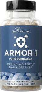 Armor 1 Echinacea Pure 800 Mg – Support Healthy Immune System Function & Physical Wellness, Potent Strength for Seasonal Protection – Full-Spectrum & Standardized Extract – 60 Vegetarian Soft Capsules in Pakistan