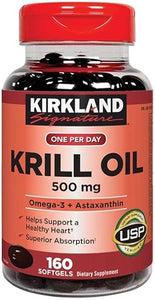 Kirkland Signature Krill Oil 500 mg., 160 Softgels in Pakistan