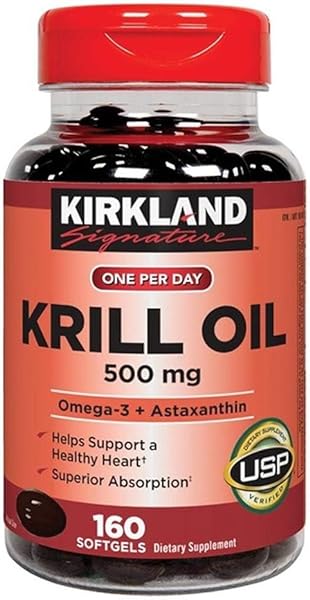 Kirkland Signature Krill Oil 500 mg., 160 Softgels in Pakistan in Pakistan