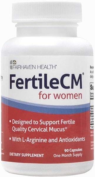 Fairhaven Health FertileCM Fertility Supplement For Women, Capsules - Fertile Cervical Mucus, Ovulation Cycle, Includes L-Arginine, N-Acetyl-Cysteine, Grape Seed Extract and Vitamin C - 90 Capsules in Pakistan