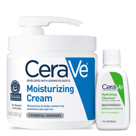 CeraVe Moisturizing Cream Body and Face Moisturizer for Dry Skin with Hyaluronic Acid and Ceramides