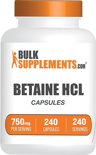 BULKSUPPLEMENTS.COM Betaine HCl Capsules - Be in Pakistan