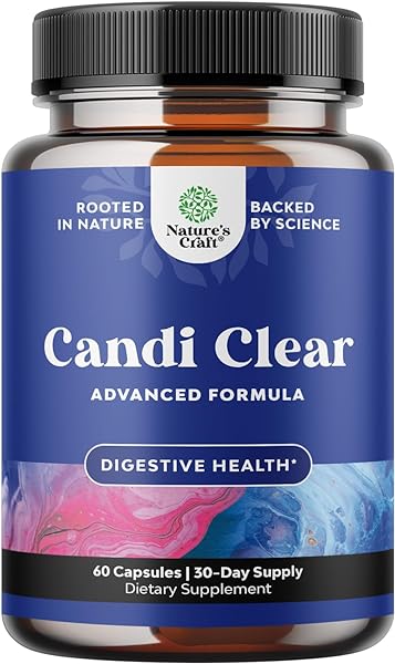 Candida Cleanse Extra Strength Gut Health Supplement - Digestive Enzymes with Probiotics & Prebiotics for Women - Caprylic Acid & Oregano Leaf Herbal Blend for Yeast Infection & Candida Overgrowth in Pakistan