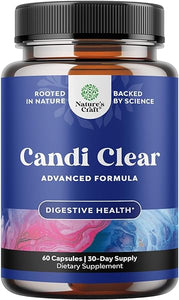 Candida Cleanse Extra Strength Gut Health Supplement - Digestive Enzymes with Probiotics & Prebiotics for Women - Caprylic Acid & Oregano Leaf Herbal Blend for Yeast Infection & Candida Overgrowth in Pakistan