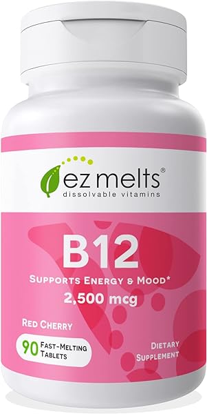 EZ Melts B12 Sublingual Vitamin 2,500 mcg, Methylcobalamin, Sugar-Free, 3-Month Supply in Pakistan in Pakistan