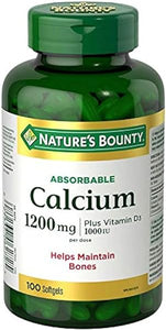 Nature's Bounty Absorbable Calcium 1200mg 100 Softgels in Pakistan