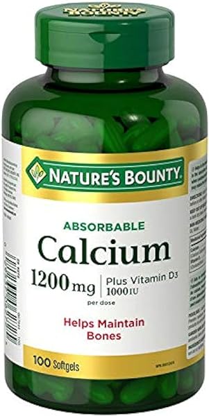 Nature's Bounty Absorbable Calcium 1200mg 100 Softgels in Pakistan in Pakistan