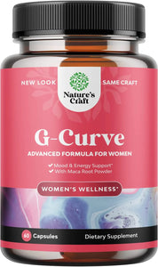 Natures Craft G-Curve Pure & Potent Butt Enhancer + Breast Enhancement Pills With Horny Goat Weed For Libido