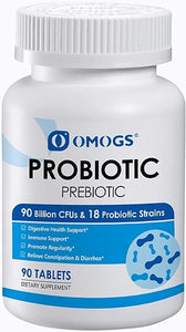 Probiotics 90 Billion CFUs 18 Strains,with 3 Organic Prebiotic, Probiotics Supplement for Women,Men & Kids,Support Metabolism,Immunity and Digestive Health,Non-GMO & Gluten Free,90 Tablets in Pakistan