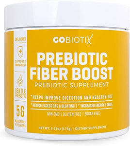 GOBIOTIX Fiber Supplement - Prebiotic Soluble Fiber Powder, Supports Gut Health and Digestive Regularity - Gummies Alternative - Gluten & Sugar Free, Keto, Vegan - 1 Scoop Daily, 35 Servings (1 Pack) in Pakistan