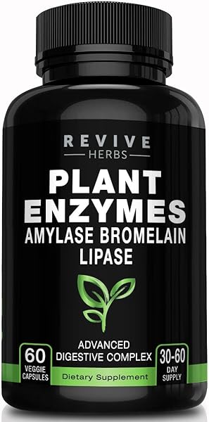 Advanced Plant Based Digestive Enzymes - Aspergillopepsin, Amylase, Bromelain, Lipase, Protease, Papain & More - Supports Gastrointestinal & Immune Health & Overall Digestion in Pakistan