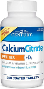 21st Century Calcium Citrate + D3 Petites Coated Tablets 200 ea in Pakistan