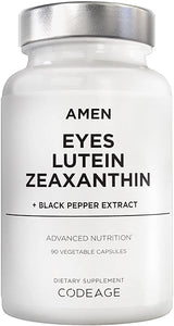 Eyes Lutein Zeaxanthin Supplement - Marigold Red Beet Root Black Pepper - Eye Care, Vision Support Vitamins Formula - 3-Month Supply - Non-GMO - Vegan - 90 Capsules in Pakistan