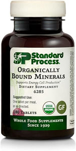 Standard Process Organically Bound Minerals - Whole Food Nervous System Supplements, Iodine Supplement and Thyroid Support with Alfalfa and Kelp - 180 Tablets in Pakistan