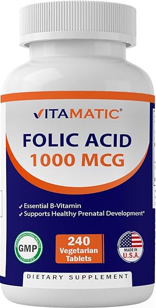 Vitamatic Folic Acid 1000 mcg (1 mg) - Vegeta in Pakistan