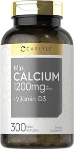Calcium with D3 | 1200mg | 300 Mini Softgels | Non-GMO and Gluten Free Supplement | by Carlyle in Pakistan